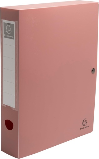 Exacompta - Ref. 89270E - Cutie cu 8 cutii de clasare Skandi - din PP reciclat rigid - cotor de 6 cm - dimensiune 25 x 33 cm - PP reciclat Skandi - pentru A4 - culori asortate