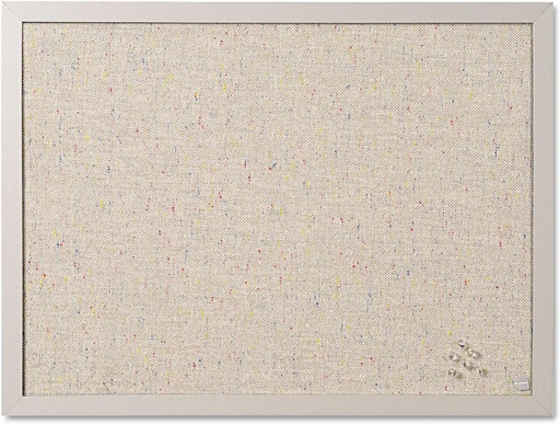 Bi-Office Pinboard Lavender, avizier cu suprafata textila de culoare perla, cadru MDF de culoare perla, grosime 22 mm, 60 x 45 cm