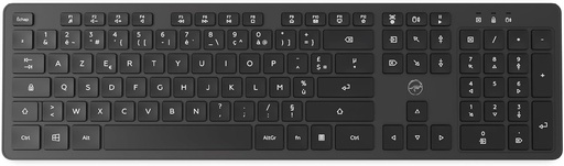 Mobility Lab ML313986 - Tastatura wireless premium pentru Windows - receptor USB si USB-C, tastare precisa, taste cu profil redus si silentios, tastatura numerica, aspect AZERTY - negru