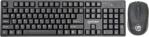 Set tastatura si mouse fara fir Manhattan 178990, negru