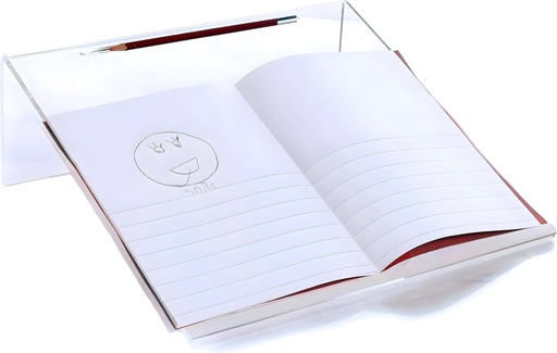 Panta de scriere ergonomica din acril transparent, foarte lata pentru o postura de scris mai buna, unghi de 20 de grade, anti-alunecare cu suport pentru stilou - Resurse educationale si SEN - de Playlearn