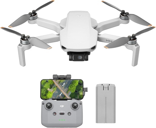DJI Mini 4K, dronă cu cameră 4K UHD, mai puțin de 249 g, stabilizare pe 3 axe, transmisie video 10 km, întoarcere automată, 1 baterie pentru o durată maximă de zbor de 31 de minute, Mini 2SE 4K, C0