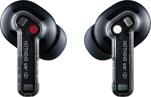 Nothing Ear (2) - Căști fără fir cu anulare activă a zgomotului, audio de înaltă rezoluție, conexiune duală, driver personalizat puternic de 11,6 mm - negru