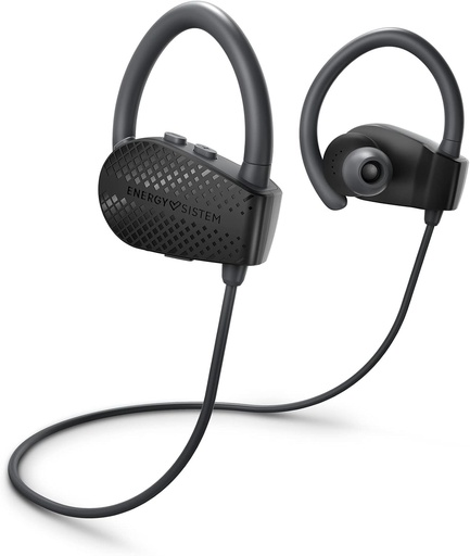 Energy Sistem Auriculares Bluetooth Sport 1+ (Bluetooth 5.1, Asistent vocal, Secure-Fit, Sweatproof) Negru