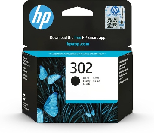 HP 302 F6U66AE Negru, Cartus original, de ~170 de pagini, pentru imprimantele HP Deskjet seria 1110, 2100, 3600, HP ENVY 4500, HP OfficeJet 3800 si 4600