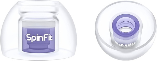 SpinFit Omni pentru casti fara fir si IEM, M, capete de inlocuire din silicon brevetate (1 pereche) (diametru duza de 3,7 mm)