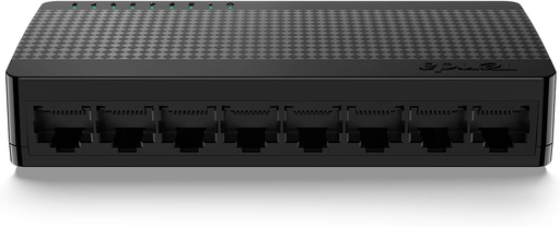 Switch Gigabit Ethernet Tenda SG108V4.0 cu 8 porturi, 10/100/1000 Mbps, RJ45, IEEE 802.3X, MDI/MDIX automat, Modul Full Duplex, Plug and Play, Negestionat, Fără configurație, Silențios, Negru