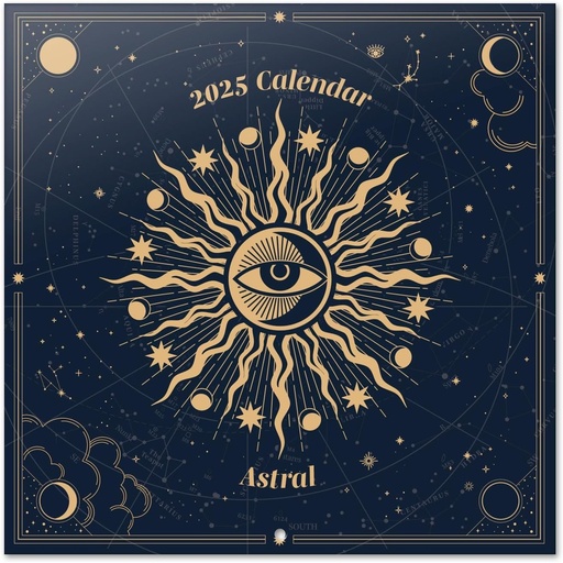 Calendar 2025 Calendar de perete 2025 Grupo Erik Astral Calendar 2025 Planificator de familie 30 x 30 cm Calendar anual Calendar de familie 2025 12 luni