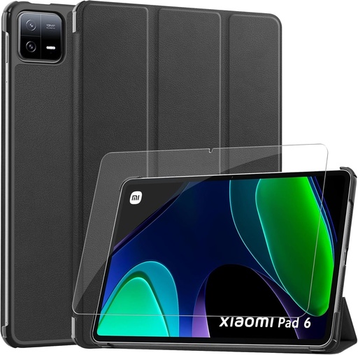 Husa GOZOPO cu protector de ecran pentru Xiaomi Pad 6 (11 inch), husa subtire ultra usoara cu repaus/trezire automata
