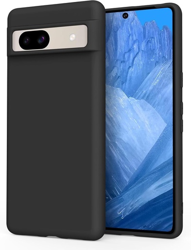 Husa Vancle compatibila cu Google Pixel 8a, husa din silicon cu captuseala moale din microfibra pentru Google Pixel 8a (negru)
