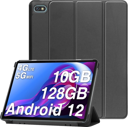 Husa GOZOPO pentru Blackview Tab 7 Pro (10 inchi), husa ultra subtire cu suport si trezire/dormire automata, neagra