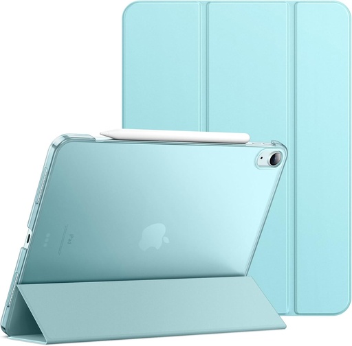 Husa JETech pentru iPad Air 13 inchi M3/M2 (2025/2024), husa inteligenta, cu suport subtire, dur din spate, cu trezire/dormire automata (albastru)