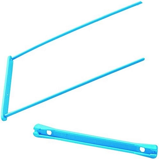 Pachet rapid de 50 de legaturi universale din plastic semirigide albastre