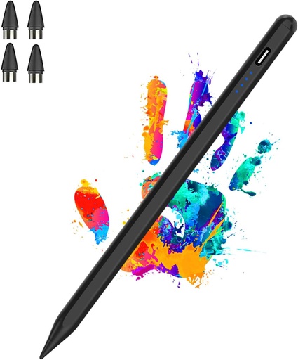 Luntak Stylus Stift pentru ecrane tactile POM Tip Tampă magnetică Creion Tabletă reîncărcabilă Creion Active Stylus Pen pentru iPad/Android/Pro/Air/Mini/Samsung/iOS/și alte dispozitive smartphone-Schwarz