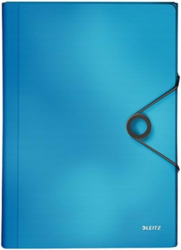 LEITZ 45791030 - Folie de acordeon SOLID PP cu 6 separatoare plus 1 DIN A4 extra lat albastru