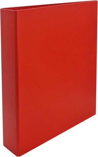 Raylu Paper(R) - Legatura cu inele D de 40 mm, Lianta cu inele A4 pentru documente, dimensiune A4 33,5 cm H x 26 cm L, 6 cm grosime (rosu)