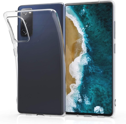 Husa kwmobile compatibila cu Samsung Galaxy S20 FE - Husa Telefon Silicon transparenta - Husa Telefon Mobil in Transparent