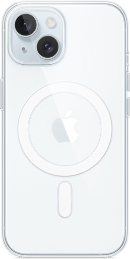 Husa transparenta Apple iPhone 15 cu MagSafe.