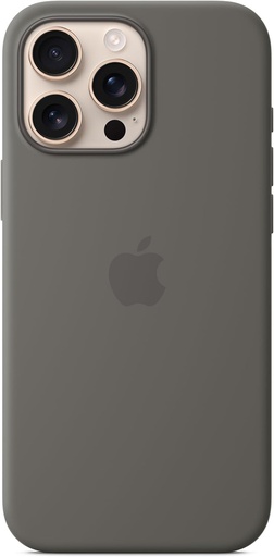 Husa din silicon Apple cu MagSafe pentru iPhone 16 Pro Max - Gri mineral