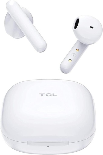 Casti fara fir TCL - MOVEAUDIO S150 (Bluetooth 5.0, incarcare rapida, carcasa de incarcare ultra-subtire, pana la 3,5 ore de ascultare, atingere) Alb