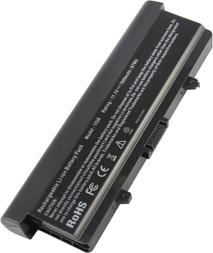 Baterie de laptop ARyee 7800mAh 11.1V 9 celule pentru Dell Inspiron 1525 1526 1545 1546 1440 1750 312-0625 312-0626 312-0633 312-0634-312-0634-312-0634-312-0625 312-0940 451-10478 451-10533 451-10534 M911 M911G