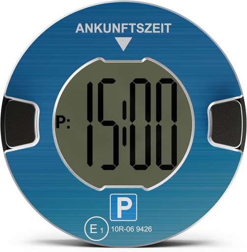 OOONO P-DISC NO1 - Disc de parcare electronic cu omologare pentru masini - Disc de parcare automat digital electric cu aprobare de la KBA conform StVO - Parchimetru electric omologat auto
