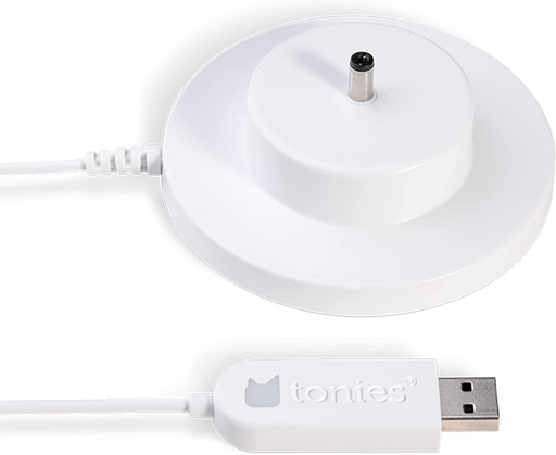 Statie de incarcare USB tonies pentru Toniebox, O incarcare din mers, Statie de incarcare USB Toniebox cu lumina LED in forma de cap