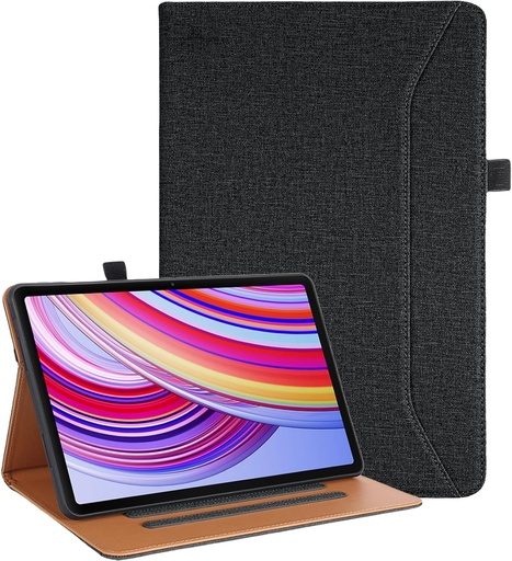 Husa Vakarey pentru Redmi Pad Pro cu suport pentru stilou, husa antisoc pentru tableta pentru Xiaomi Redmi Pad Pro 12,1 inchi 2024, negru