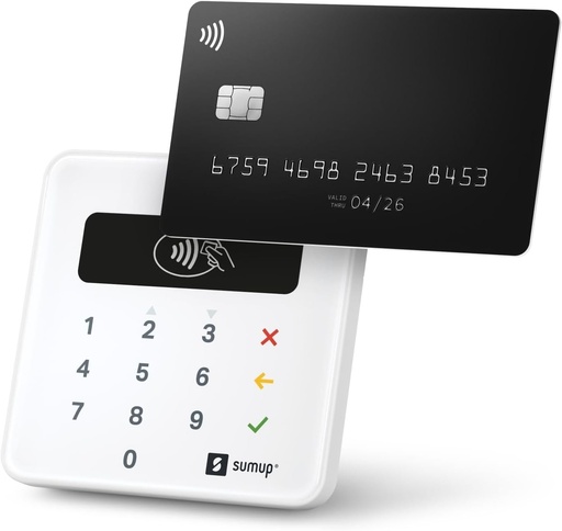 Sum Up Air - Lettore Carte Visa, V PAY, Mastercard, Maestro sau American Express. Fara contact (NFC)