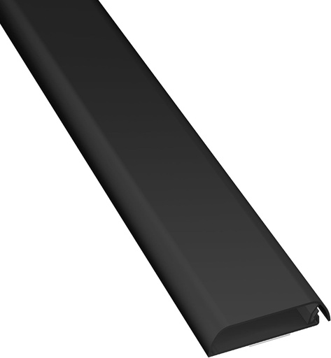 Canala de cablu TV D-Line, organizator de cablu TV, vopsit si vopsit, autoadeziv, design dintr-o singura piesa cu balamale, 1 x 60 mm (l) x 15 mm (h) x 40 cm lungime - negru