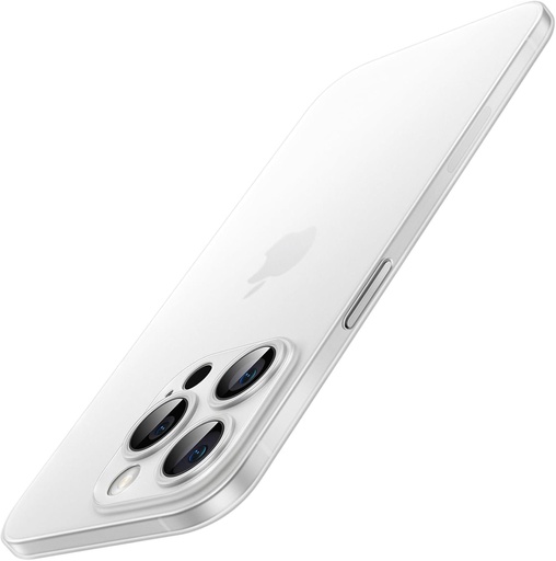 Husa JETech ultra subtire pentru iPhone 14 Pro Max 6,7 inchi, protectie incorporata pentru camera, usoara, finisaj mat, husa dura pentru telefon minimalista din PP (translucida)