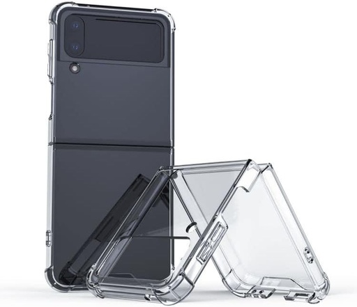 Husa Oprimio Crystal Clear pentru Samsung Z Flip4 [Husa din silicon] ​​[100% transparenta] [Material german] [Ultra subtire] Husa transparenta pentru telefon pentru Samsung Z Flip 4