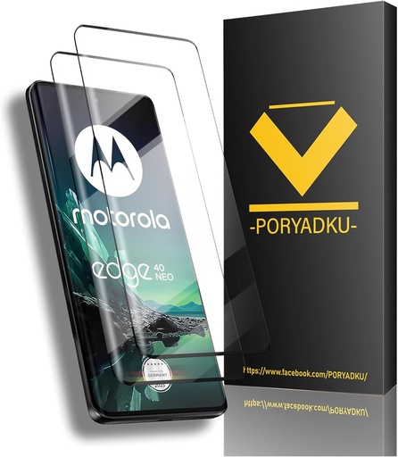 1 sticla temperata pentru Motorola Edge 40 Neo/Edge 40 5G, fara bule, anti zgarieturi, duritate 9H 3D de protectie completa pentru ecran pentru Motorola Edge 40 Neo/Edge 40-2