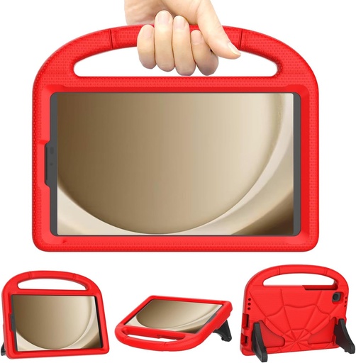Husa Patamiyar pentru copii pentru Samsung Galaxy Tab A9 8.7" 2023, husa antisoc pentru tableta Samsung A9 cu suport de maner pentru Tab A9 8.7" 2023 (SM-X110/X115/X117) si Tab A7 Lite -Rosu