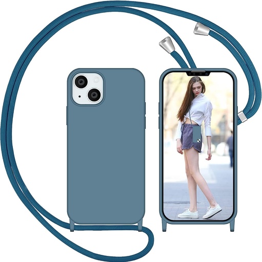 Nupcknn pentru iPhone 16 Pro Husa cu curea, silicon lichid cu lant pentru telefon mobil Husa pentru telefon mobil (detasabila, reglabila) Colier cu snur pentru agatat lant pentru telefon mobil Husa de protectie rezistenta la zgarieturi, rezistenta la socuri (negru 1)