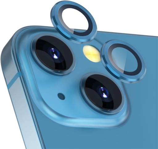 Protector pentru camera din spate imluckies compatibil cu iPhone 13 / iPhone 13 mini, sticla securizata duritate 9H de inalta definitie [anti-zgarieturi], folie de protectie pentru obiectivul camerei Ultra HD, albastru