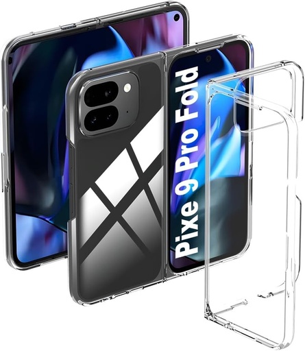 Husa Lemxiee pentru husa pliabila pentru Google Pixel 9 Pro, husa transparenta ultra-subtire, ultra-usoara, anti-alunecare, pentru husa pliabila pentru Google Pixel 9 Pro