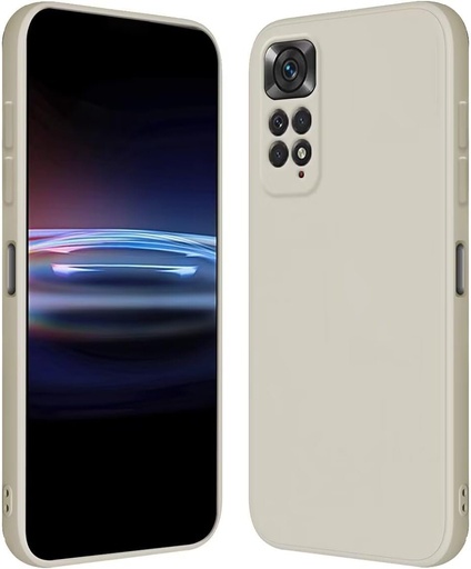 Husa RankOne pentru Redmi Note 11 / Note 11S (4G) (6,43 inchi) Husa moale din silicon TPU - Alb antic
