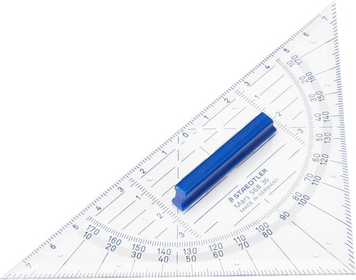 STAEDTLER Marte set patrat, ipotenuza 160 mm, limpede