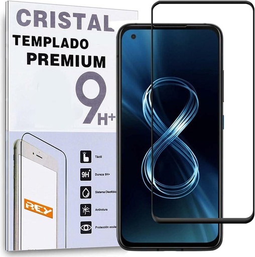 Sticla securizata REY 3D pentru ASUS ZENFONE 8, negru, protector de ecran premium, protectie completa, 3D, 4D, 5D
