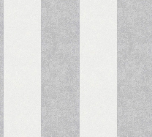 CA. Tapet netesut Creation - Tapet cu dungi in gri, crem si alb - Tapet pentru diverse camere - Tapet netesut in 10,05 m x 0,53 m