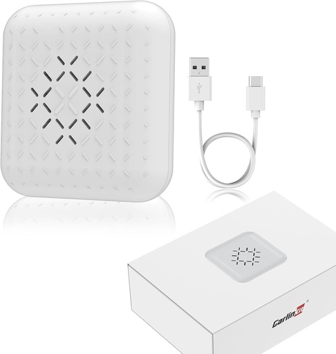 Carlinkit New 3.0 Mini adaptor wireless CarPlay pentru masini cu fir din fabrica, Bluetooth, compatibil cu Audi/Porsche/VW/Ford/Hyundai/Mercedes/KIA