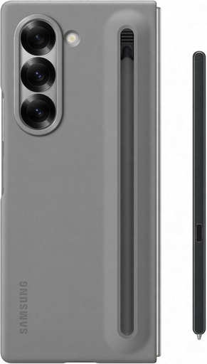 Husa Samsung S Pen EF-OF95P pentru Galaxy Z Fold6 | Husa pentru smartphone, husa pentru telefon mobil, inclusiv S Pen si varfuri de schimb, husa de protectie, rezistenta la socuri, gri