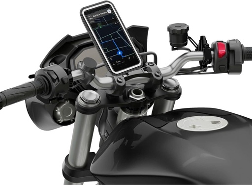 Shapeheart French Innovation, Suport telefon PRO Motociclet cu buzunar magnetic detasabil, Rotire 360° Anti-vibratii, Suport telefon Motocicleta rezistent la apa, Suport telefon Motocicleta pentru Ghidon
