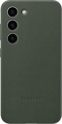 Husa din piele pentru smartphone Samsung EF-VS911 pentru Galaxy S23, husa pentru telefon mobil, piele naturala, design subtire, verde