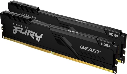 Kingston FURY Beast 16GB (2x8GB) 3200MHz DDR4 CL16 Desktop Speecher Kit cu 2 KF432C16BBK2/16