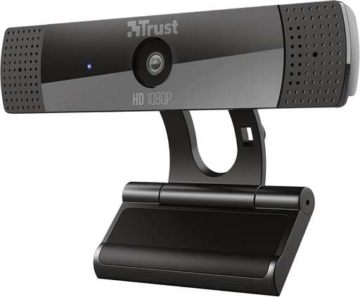 Trust Gaming GXT 1160 Vero Webcam Full HD 1080p 30 FPS cu microfon pentru computer, camera video pentru apeluri video, conferinte, Hangouts, Skype, echipe, zoom, computer, laptop, streaming - negru