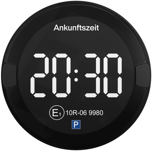 OOONO P-DISC NO2 - Disc de parcare electronic cu omologare pentru masini - Disc de parcare automat digital cu aprobare KBA conform StVO - Parchimetru electric