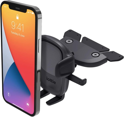 iOttie Easy One Touch 5 CD Slot Mount - Suport universal pentru telefon auto pentru iPhone, Google, Samsung, Moto, Huawei, Nokia, LG și toate celelalte smartphone-uri