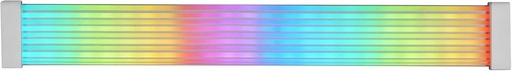 Mars Gaming MCA-16X, manson ARGB pentru cablu de alimentare PCIe cu 16 pini (8+8) pentru placa grafica, LED-uri ultra-luminoase, iluminare ARGB sincronizata, cablu din silicon cu banda de lumina laterala